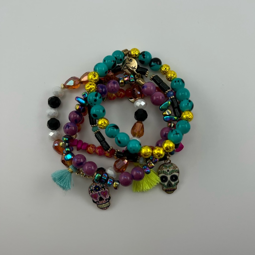 Erimish Day of the dead bracelets